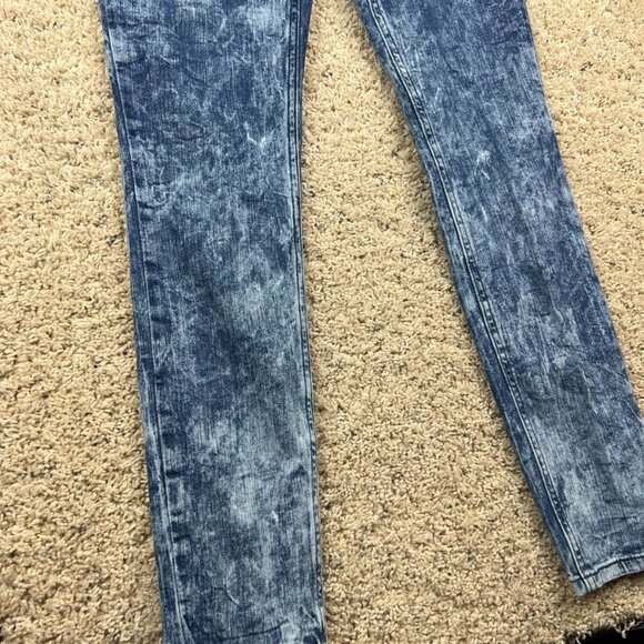 Levi 524 Skinny Womens Jeans Straight Leg Acid Wash Blue 27x32 Red Tab Levi’s - Picture 2 of 8